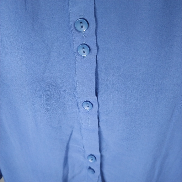 Reitmans Button Down Blouse, Periwinkle, 22 - Picture 8 of 8